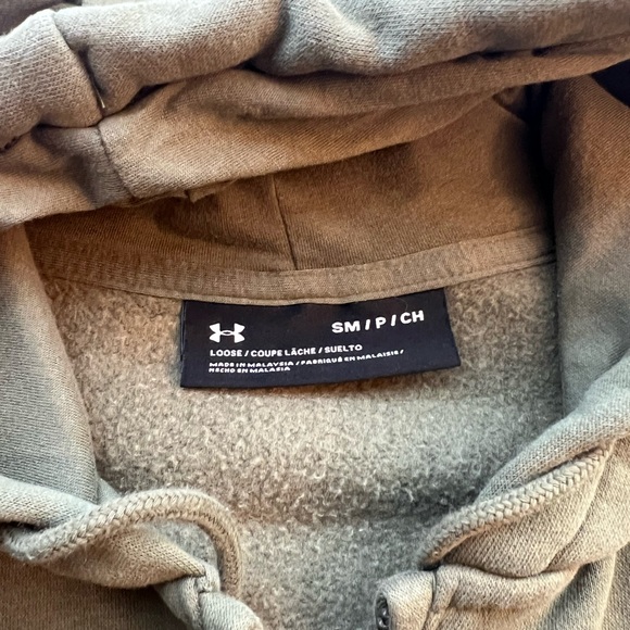 Under Armour Olive Green Hoodie - Picture 3 of 3